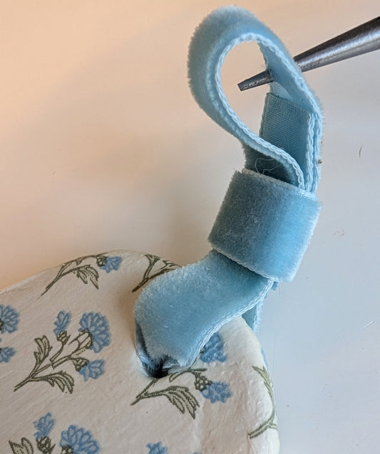 Hamsa wall art in French Country Floral print