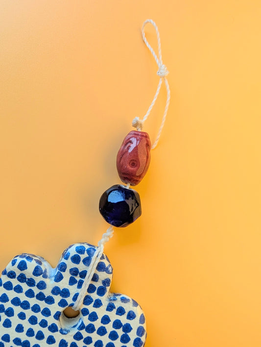 Hamsa wall art in Marimekko print